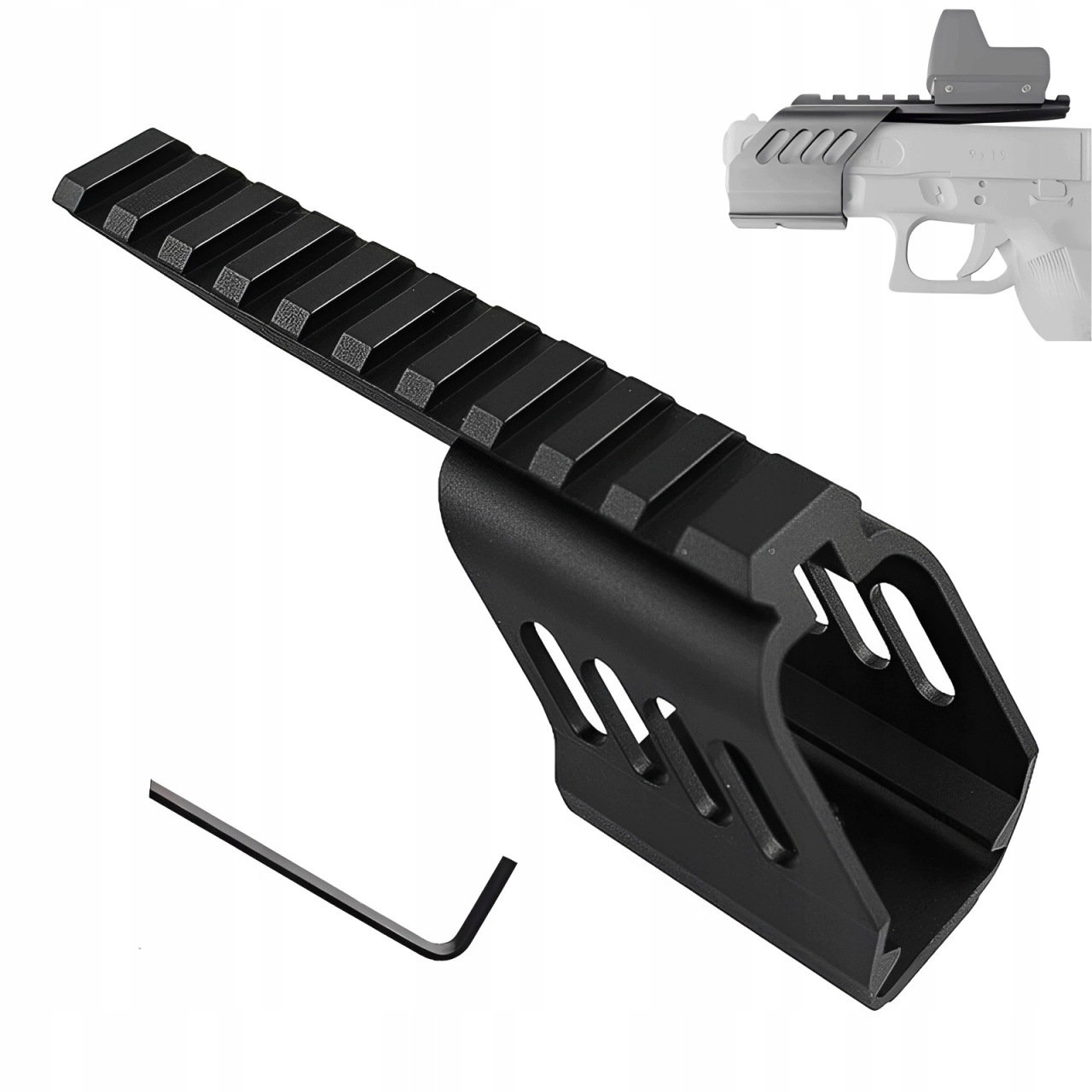 Taktyczny Montaż Picatinny 20MM Do Glock G17 G18 G19 Aluminium