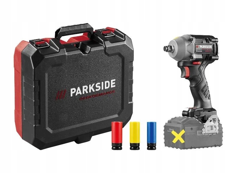 Parkside Performance Klucz Udarowy 20V Ppdssa 20-Li B2 600Nm 1/2"