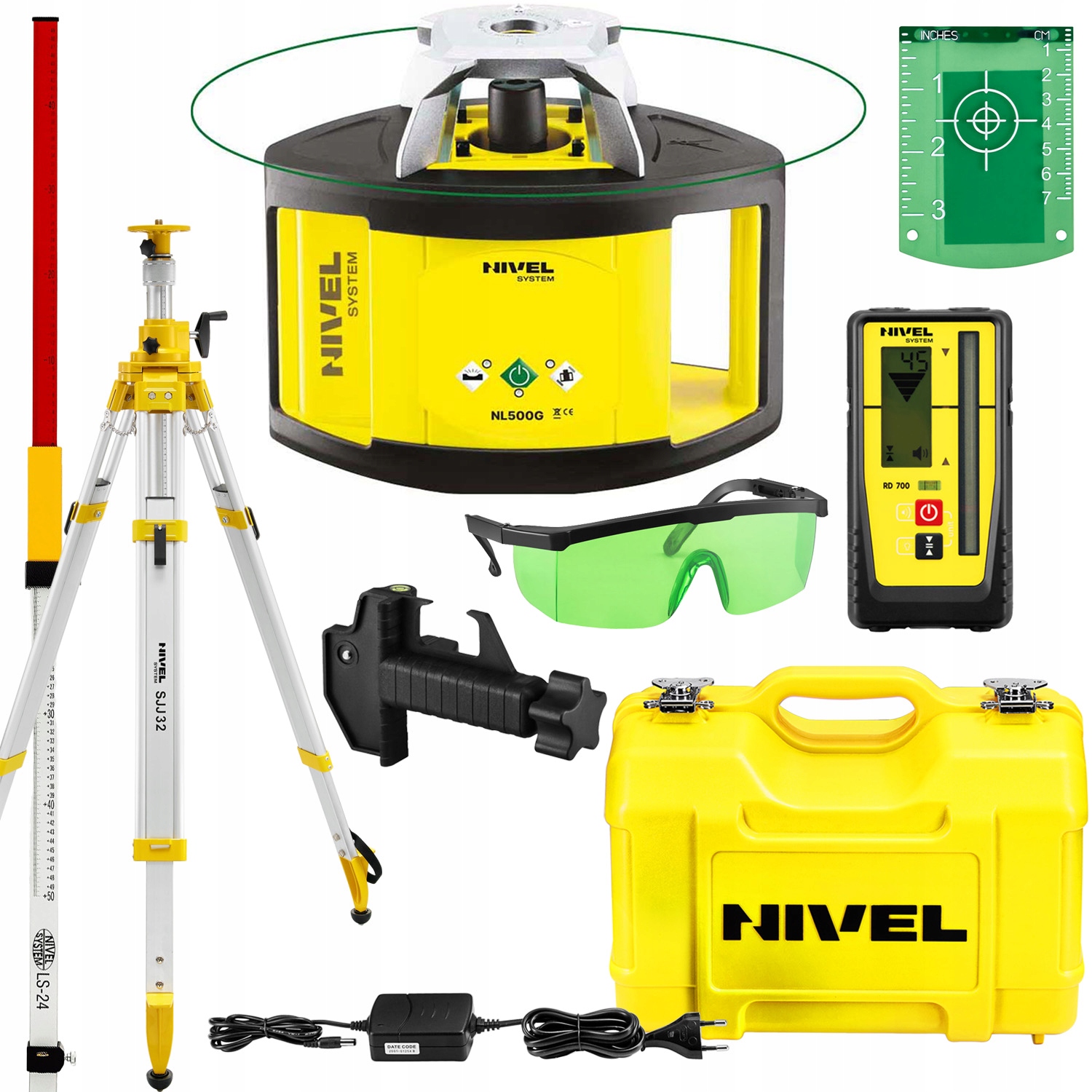 NIWELATOR LASEROWY NIVEL NL500G DIGITAL SJJ32 ŁATA