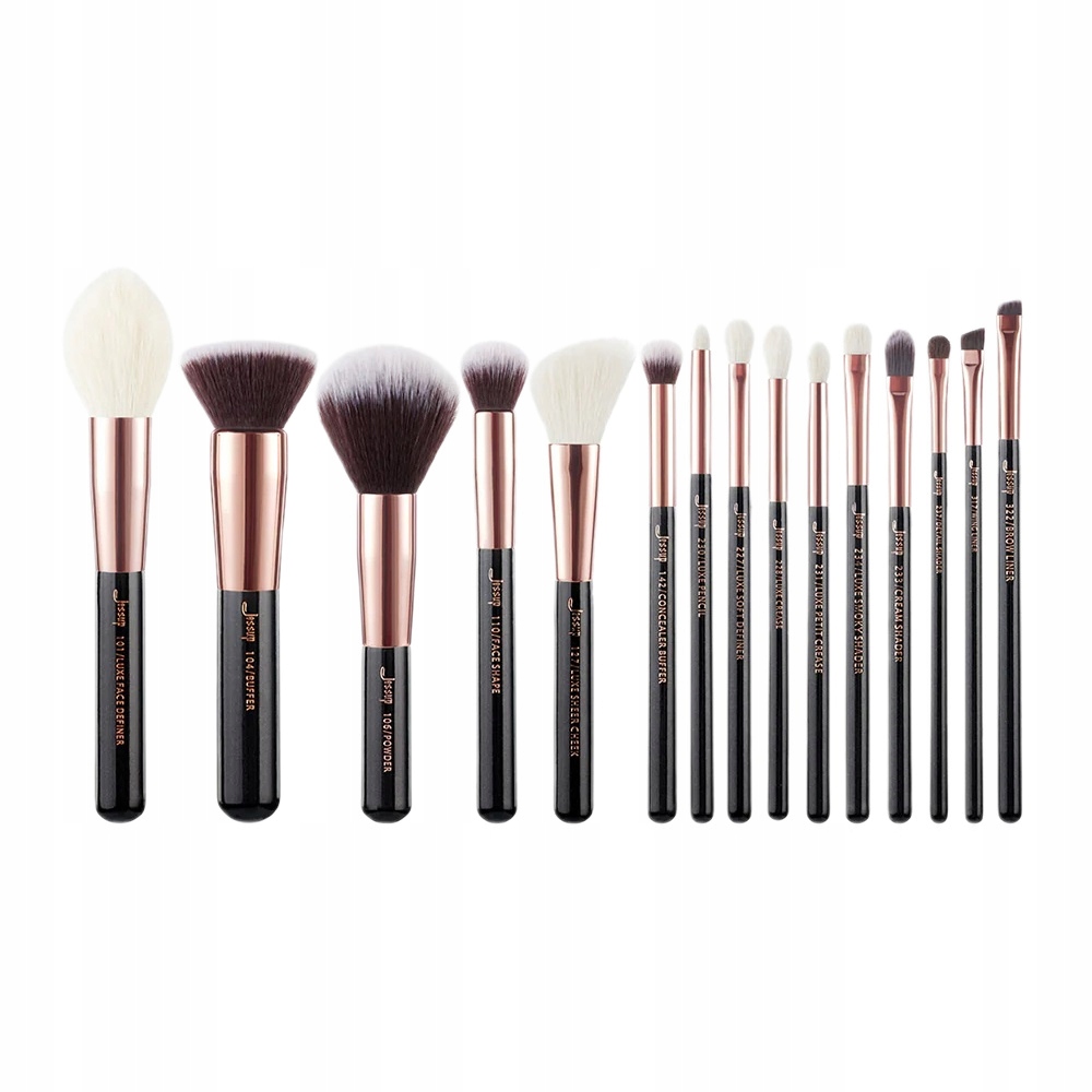 Jessup Make Up Brush Kosmetické Štětce Na Obličej T160 15KS