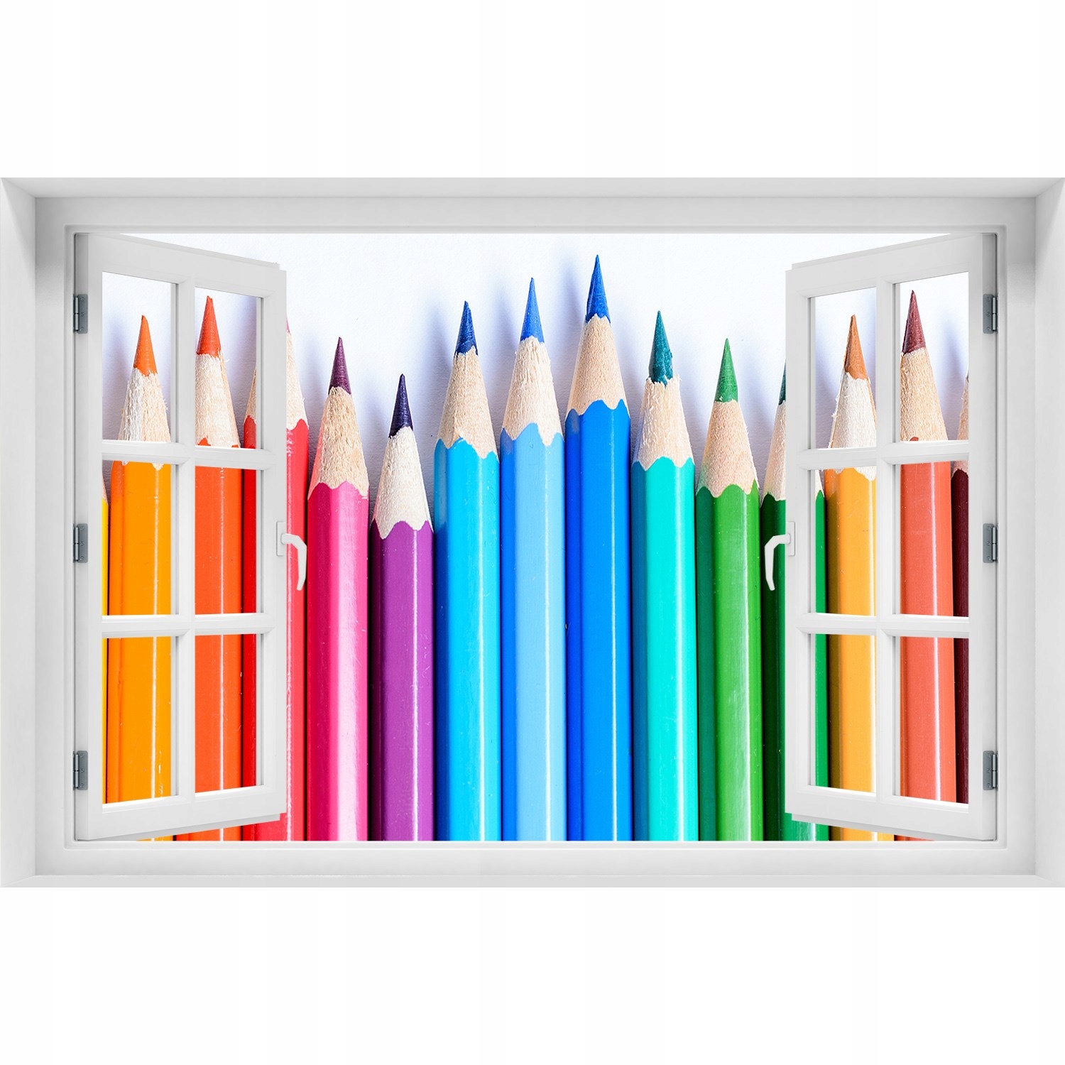 

Samoprzylepna Naklejka na ścianę Kolorowe kredki