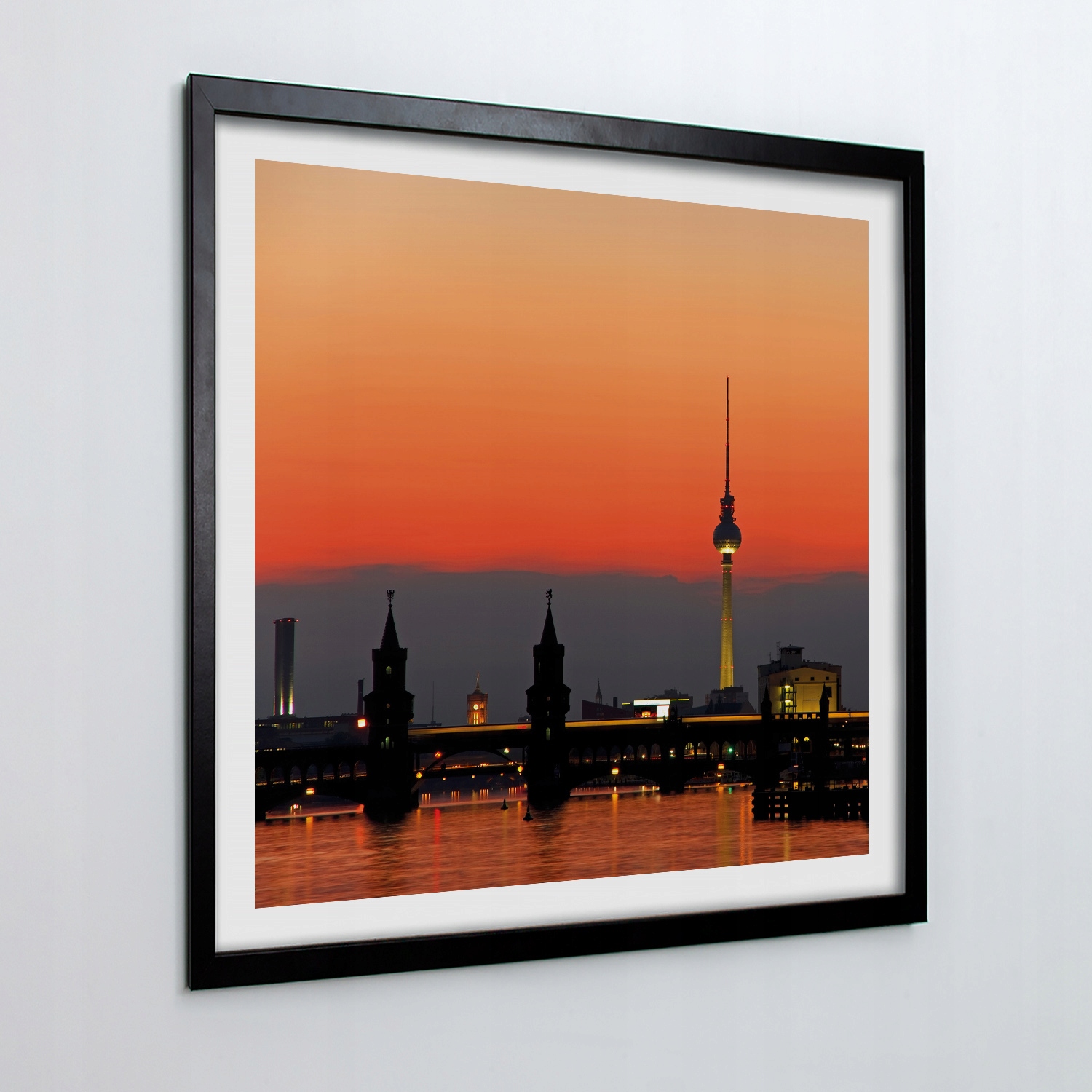 Obraz na zeď do obývacího pokoje Most věž Berlín 50x50