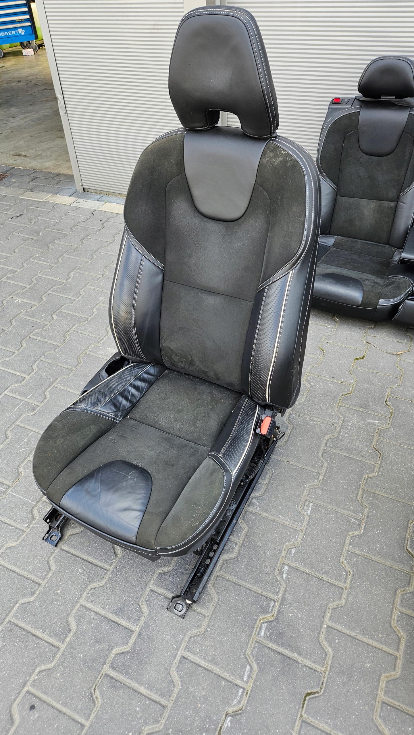 Sitze Sitz Sitz heck KOMPLET Halbleder VOLVO V40 II RDESIGN R-DESIGN