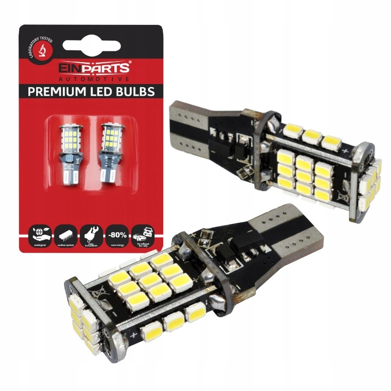 Blister 2pcs- EPL148 T15 W16W Led 30SMD 3020 Canbus Mocna Wsteczny