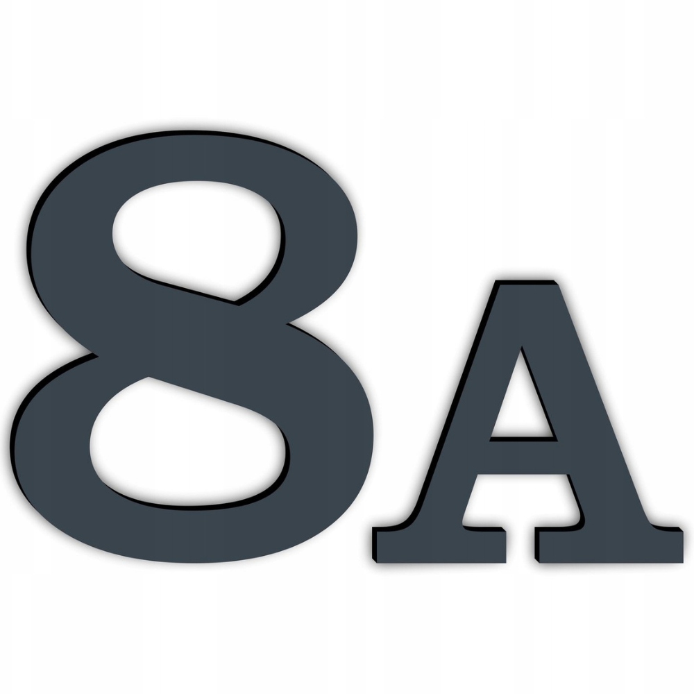 NUMER NA DOM DRZWI CYFRY LITERY NUMER DOMU BUDYNEK ADRES KOLORY - M5 20 cm