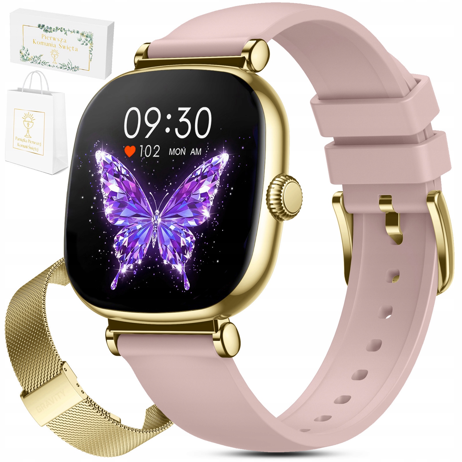 Dětské hodinky Chytré Hodinky Gravity – Sms Hovory Always Display Puls Kroky