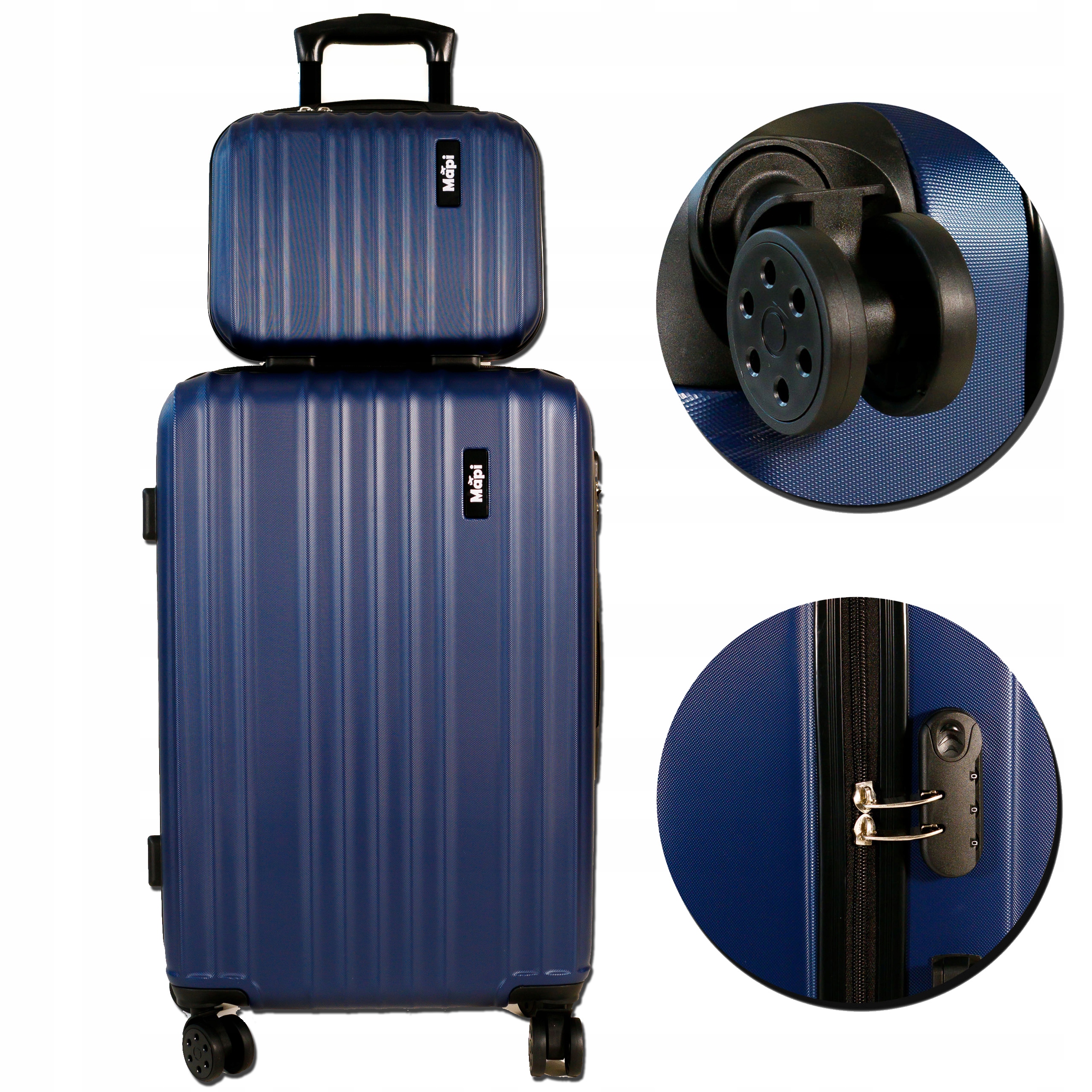 Mapi Kufr tvrdý sada Abs Mapi 35L Granátový Kufřík 35 l