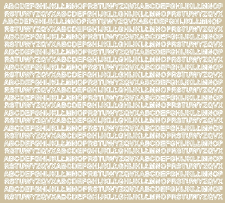 NAKLEJKA LITERY SAMOPRZYLEPNE 5 mm NAKLEJKI Z FOLII BEŻOWY MATOWY