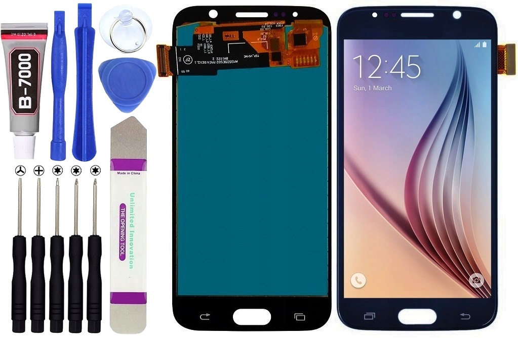 Displej pro Samsung Galaxy S6 G920 G920F LCD displej Tmavě modrý