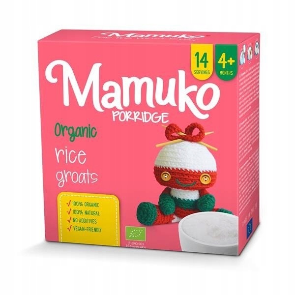 Органическая рисовая каша MAMUKO