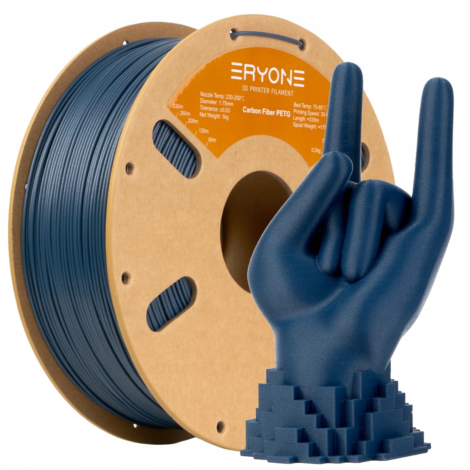 Filament Eryone Petg-cf niebieski 1.75mm 1kg