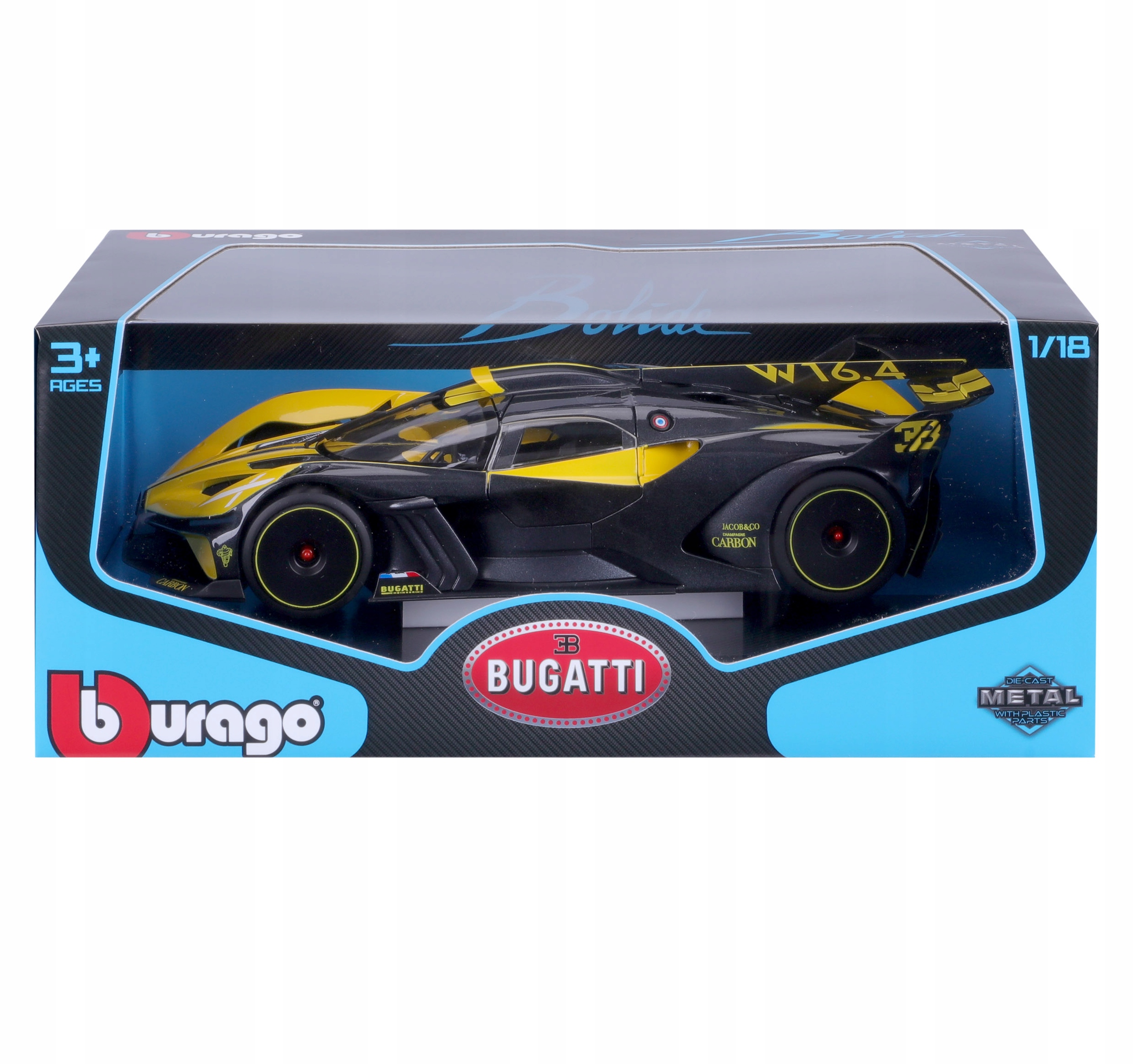 

Bugatti Bolide 1:18 model Bburago 18-11047YL