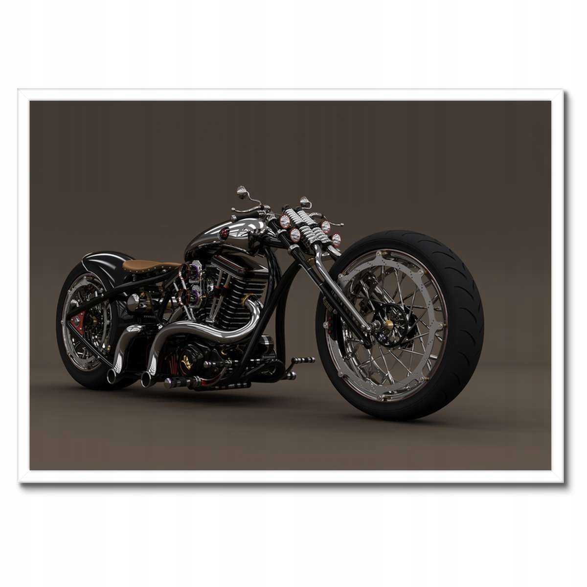 Plakáty v rámu 70x50 Chopper Motocykl Motor