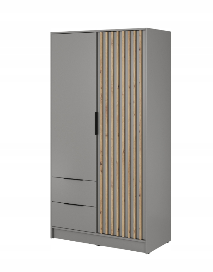 Szafa Lamele 105cm Dąb Artisan NELA PS Kolekcja nela