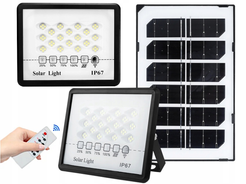 Silný solární halogenová zahradní Led lampa 30W IP67