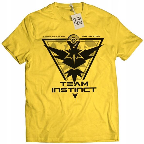 

Koszulka Team Instinct Pokemon Go żółta S