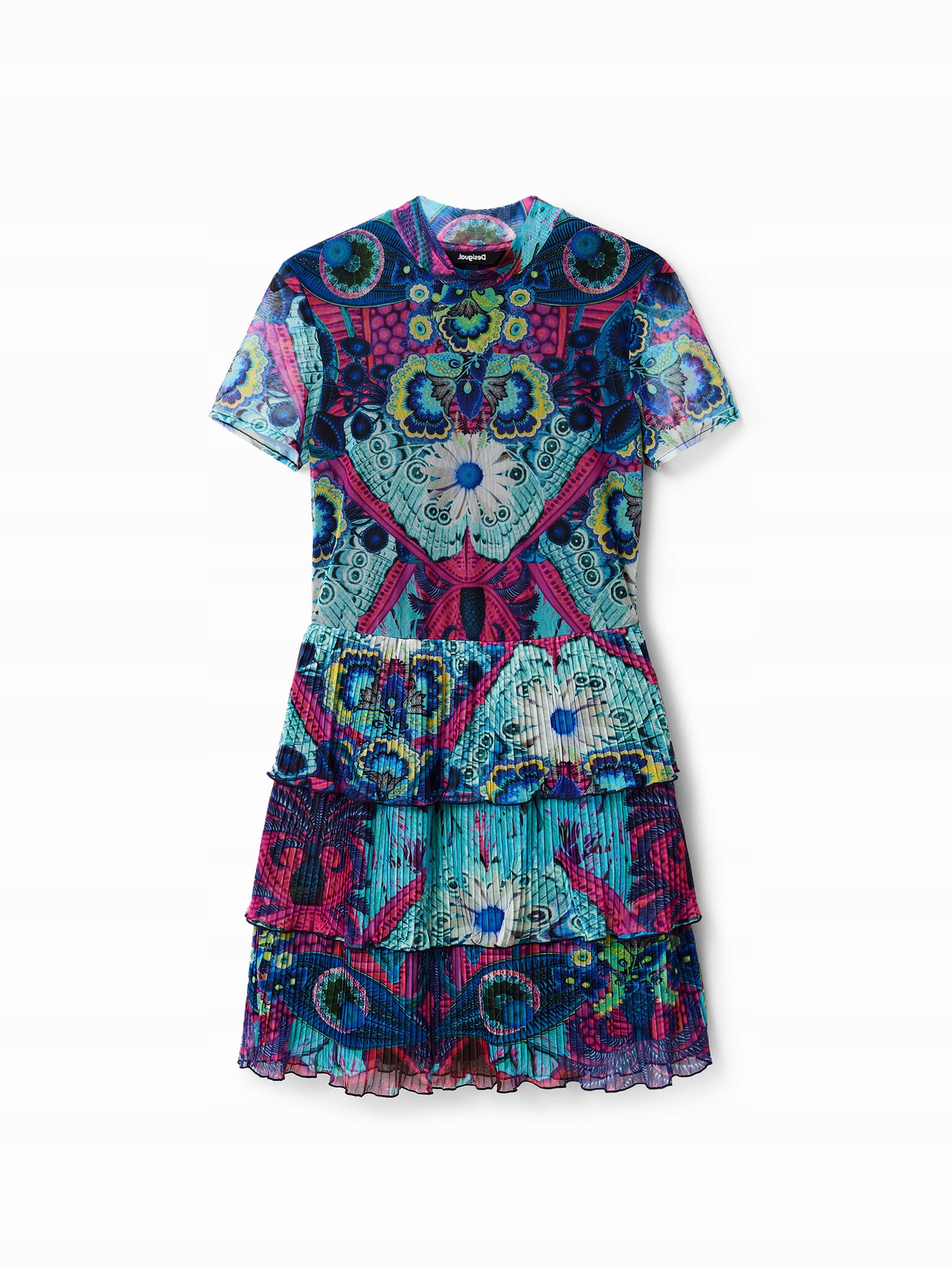 Desigual Sukienka codzienna 23SWVK33 Niebieski Regular Fit