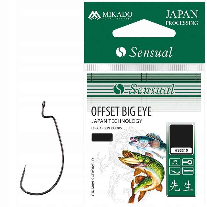 Mikado Haczyki Sensual Offset Big Eye nr. 4/0 Bn