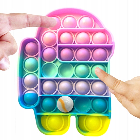 

Pop-it Amongus Fidget Toy-s Push Bubble + Kulka