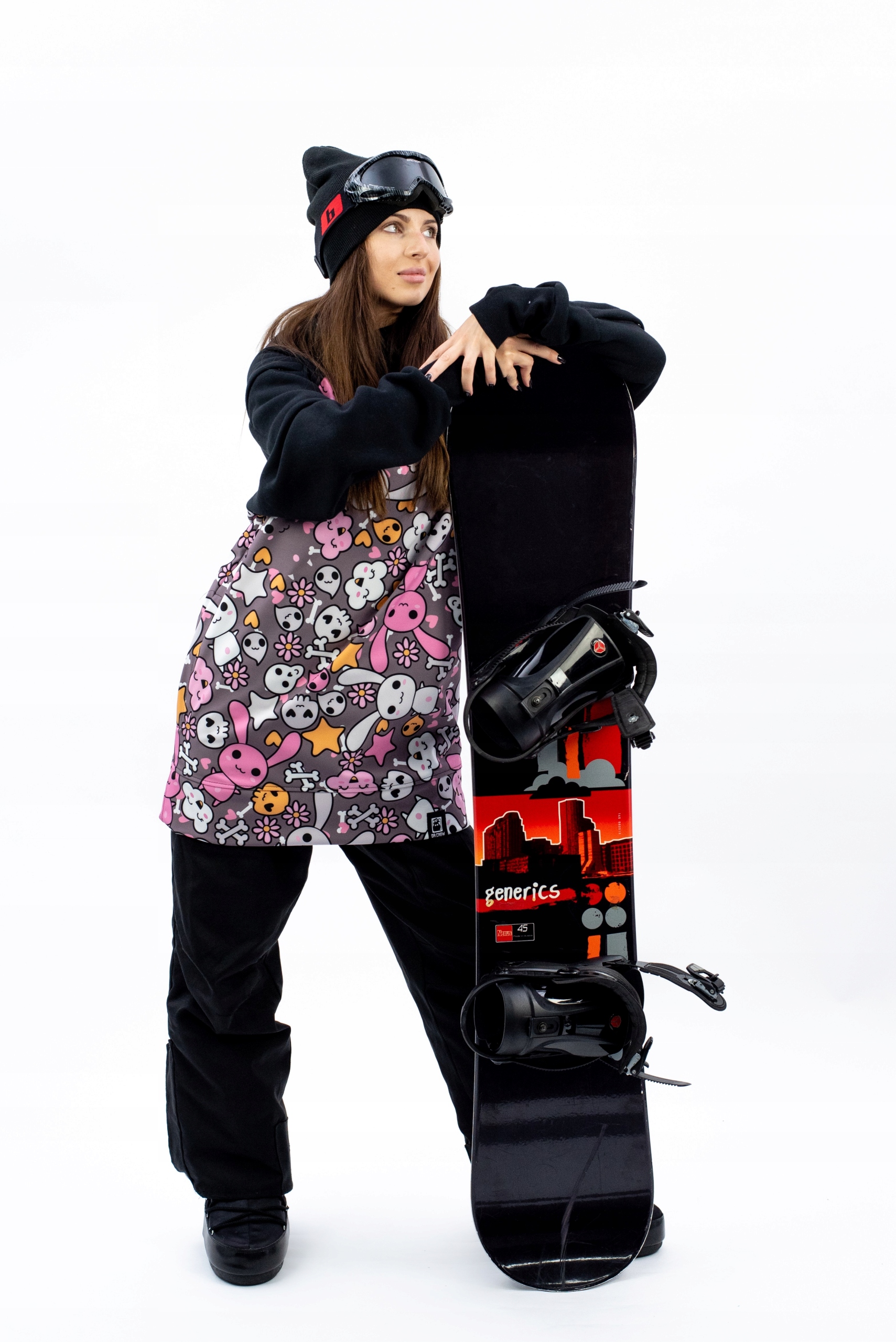 Damska Bluza Snowboardowa Skull Rabbit L