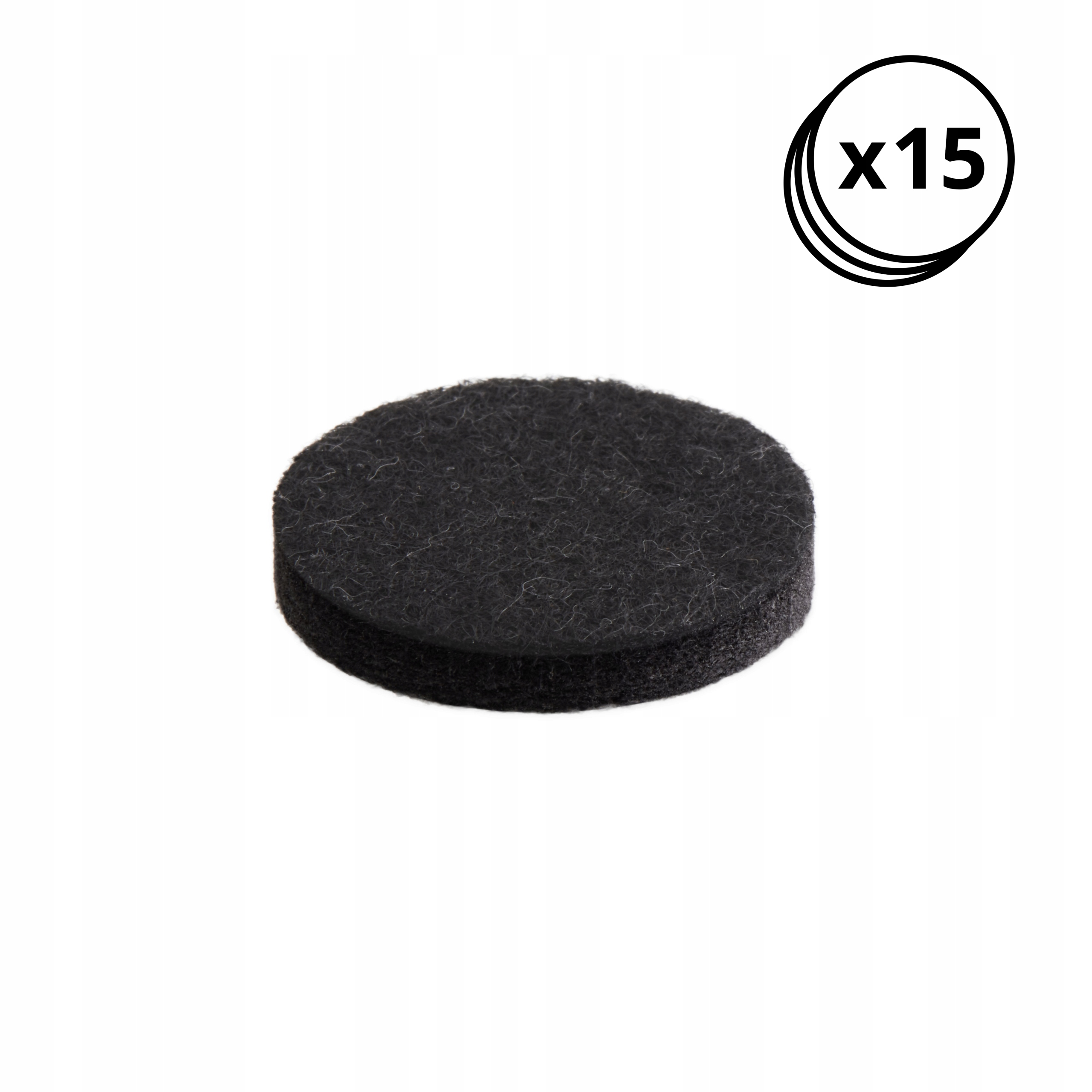 15 SZT FILC PODKŁADKI POD KRZESŁA NOGI MEBLE FI 25