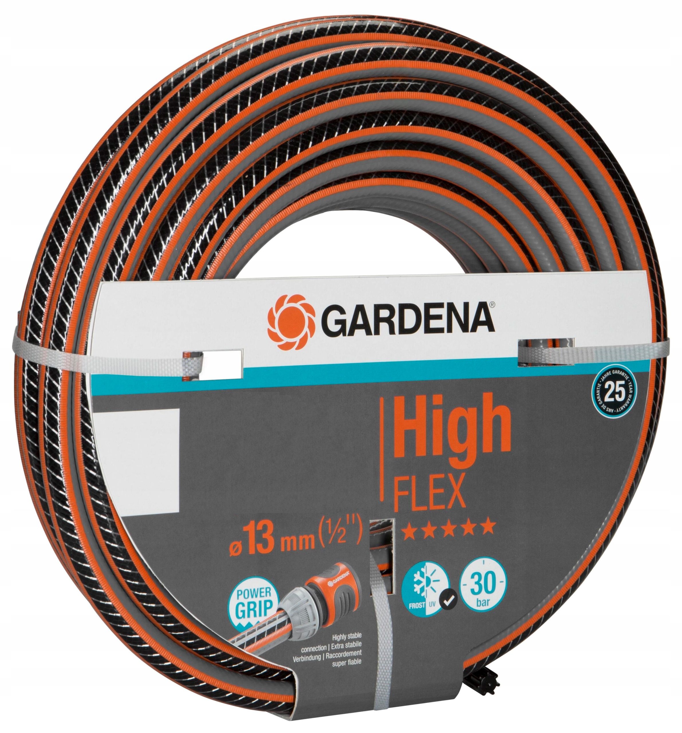 Mocny Wąż ogrodowy Gardena HighFlex 1/2" 10m