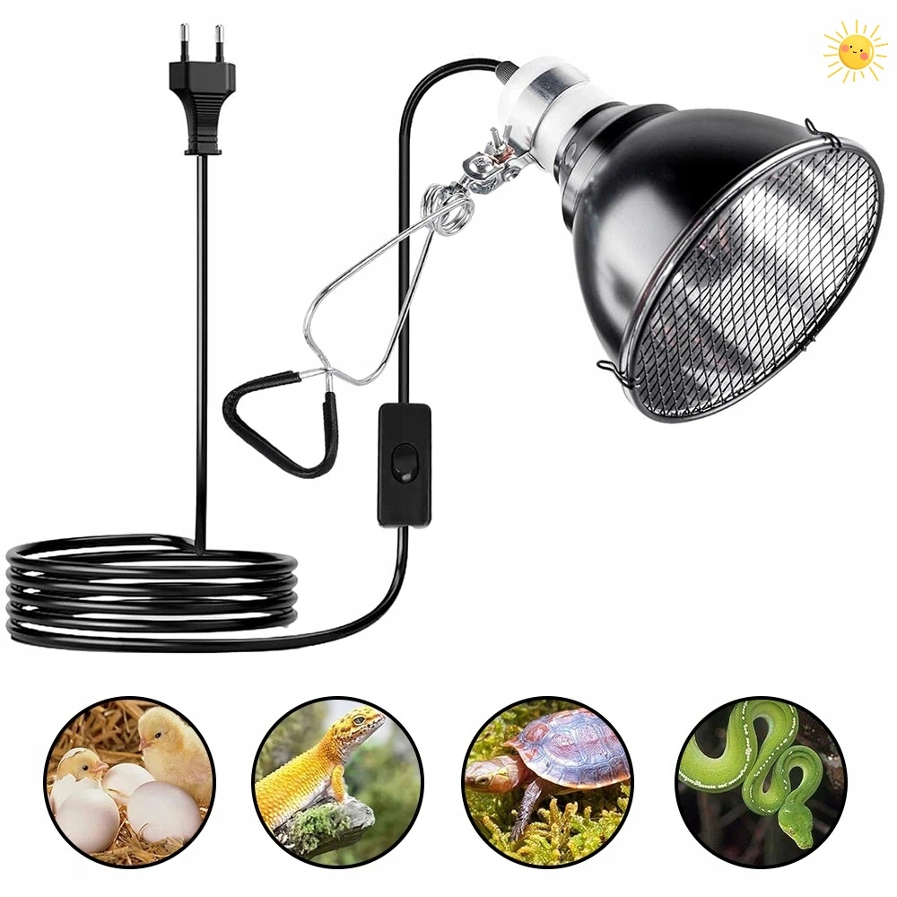 Topná Lampa Pro Hadí Plazy Uva Uvb Žárovka 200 W Regulovatelný Výkon