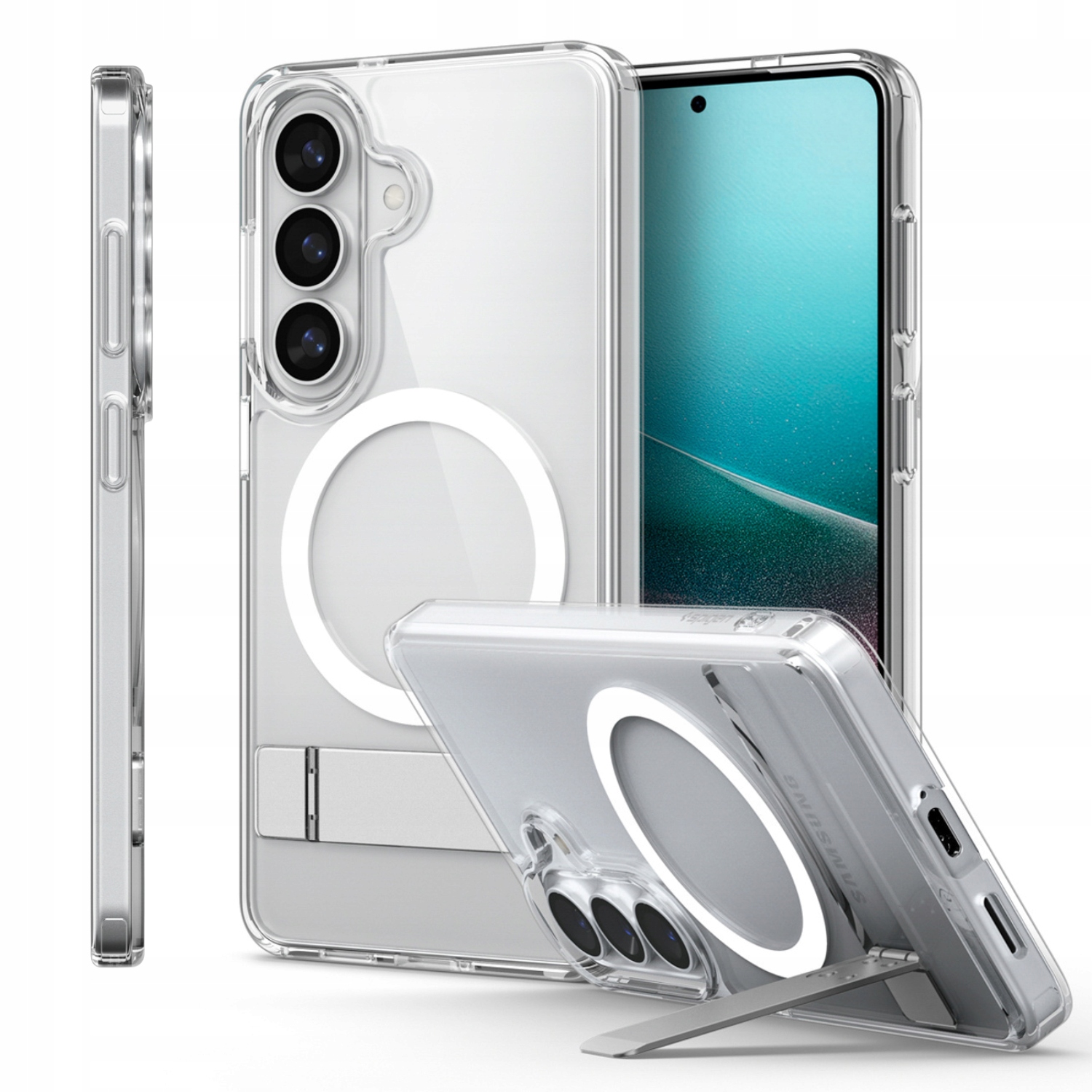 Pouzdro Spigen Ultra Hybrid S Mag MagSafe pro Samsung Galaxy S26+, průhledné