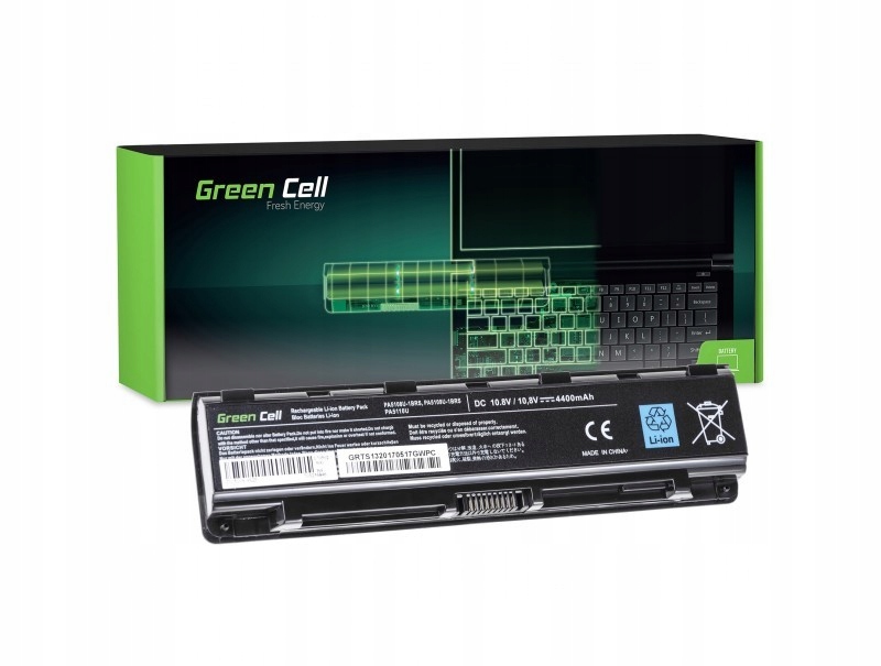 Green Cell Baterie pro Toshiba C850 11,1V 4400 mAh