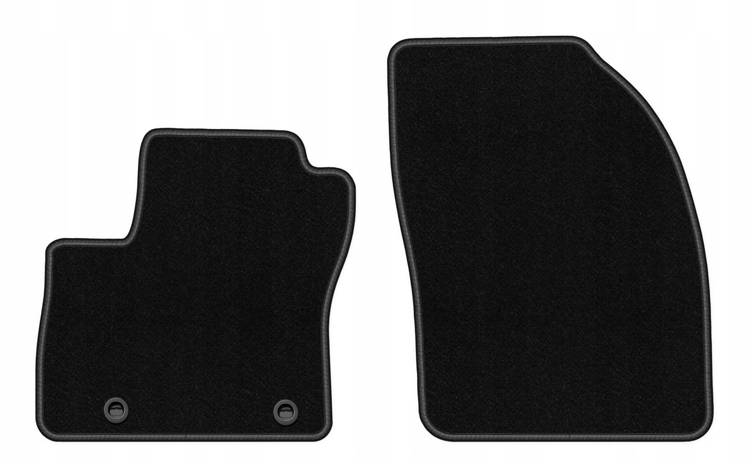 Dywaniki welurowe do Ford Kuga MK1 2008-2011 przód Basic czarne 2 szt.