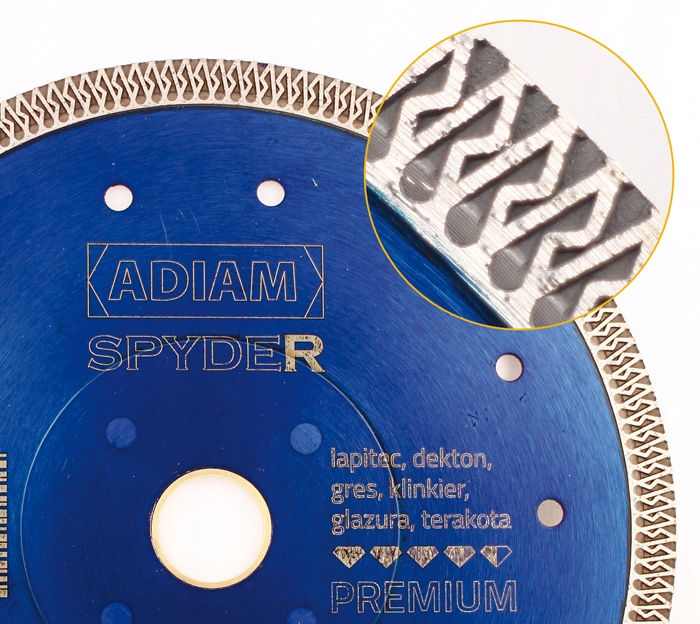 

Adiam Spyder 200mm Tarcza diamentowa glazura, gres
