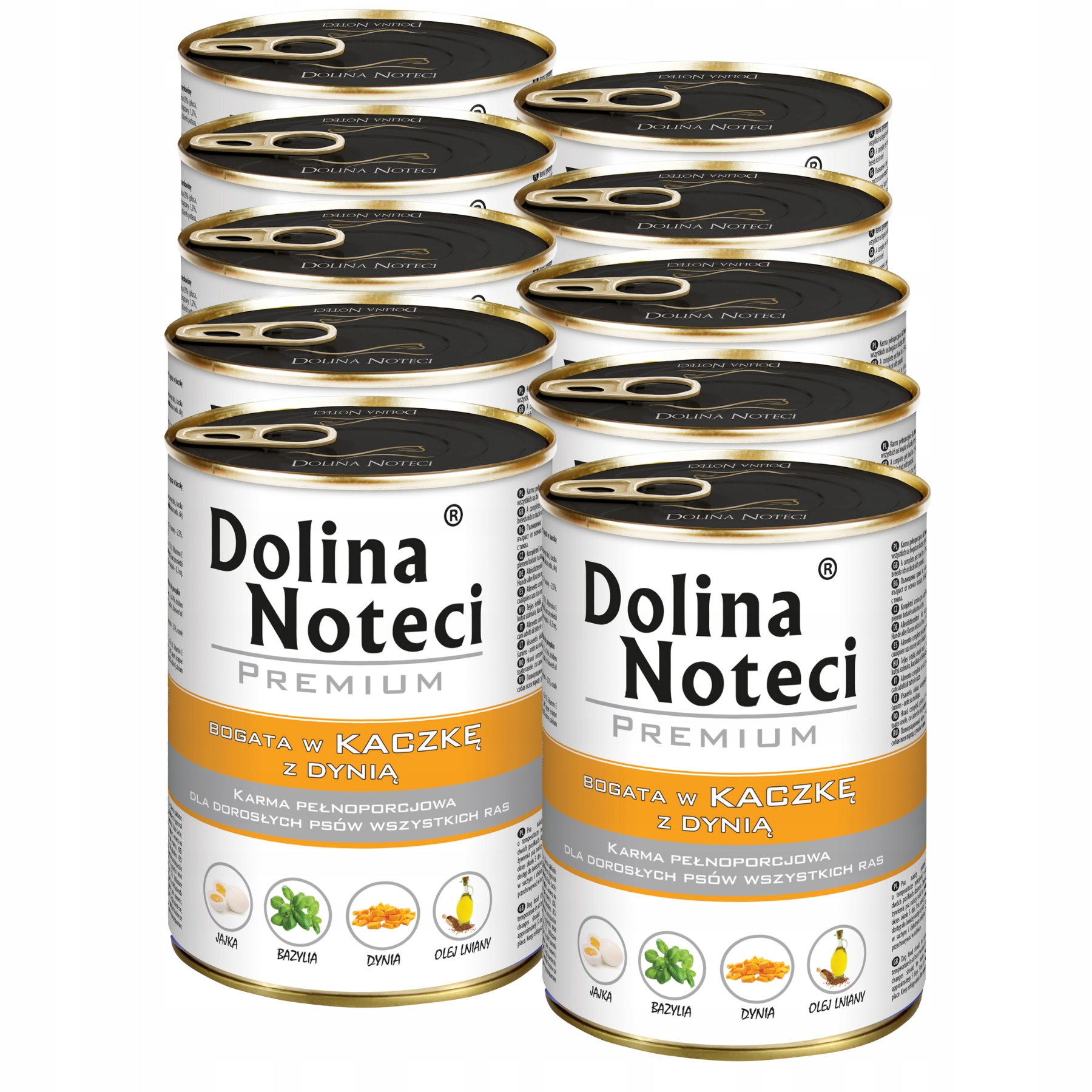 Levně Dolina Noteci Premium Krmivo pro psa konzerva 10x400g Kachna a dýně