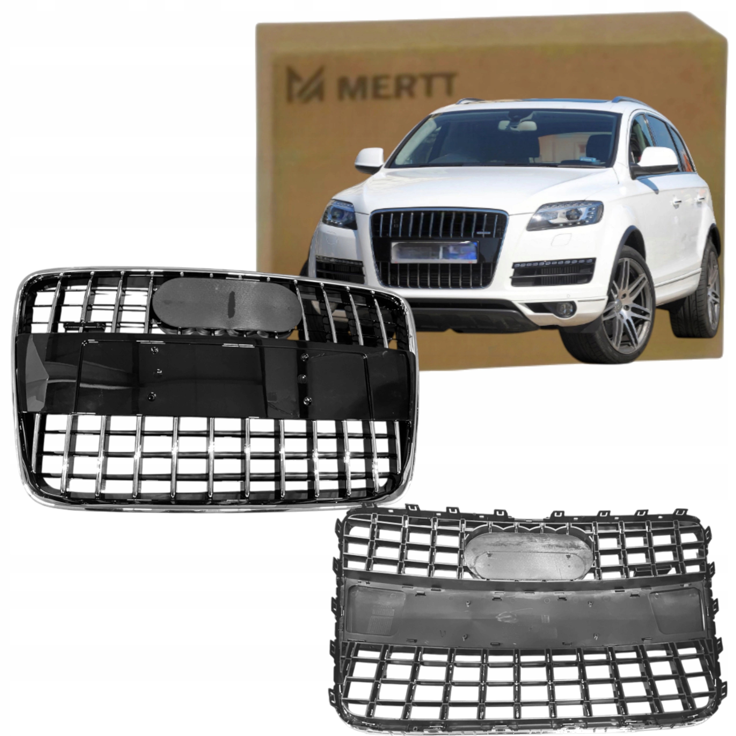 Audi Q7 4L 2009-2015 Facelift S-line Atrapa Chladiče Gril Přední Mřížka