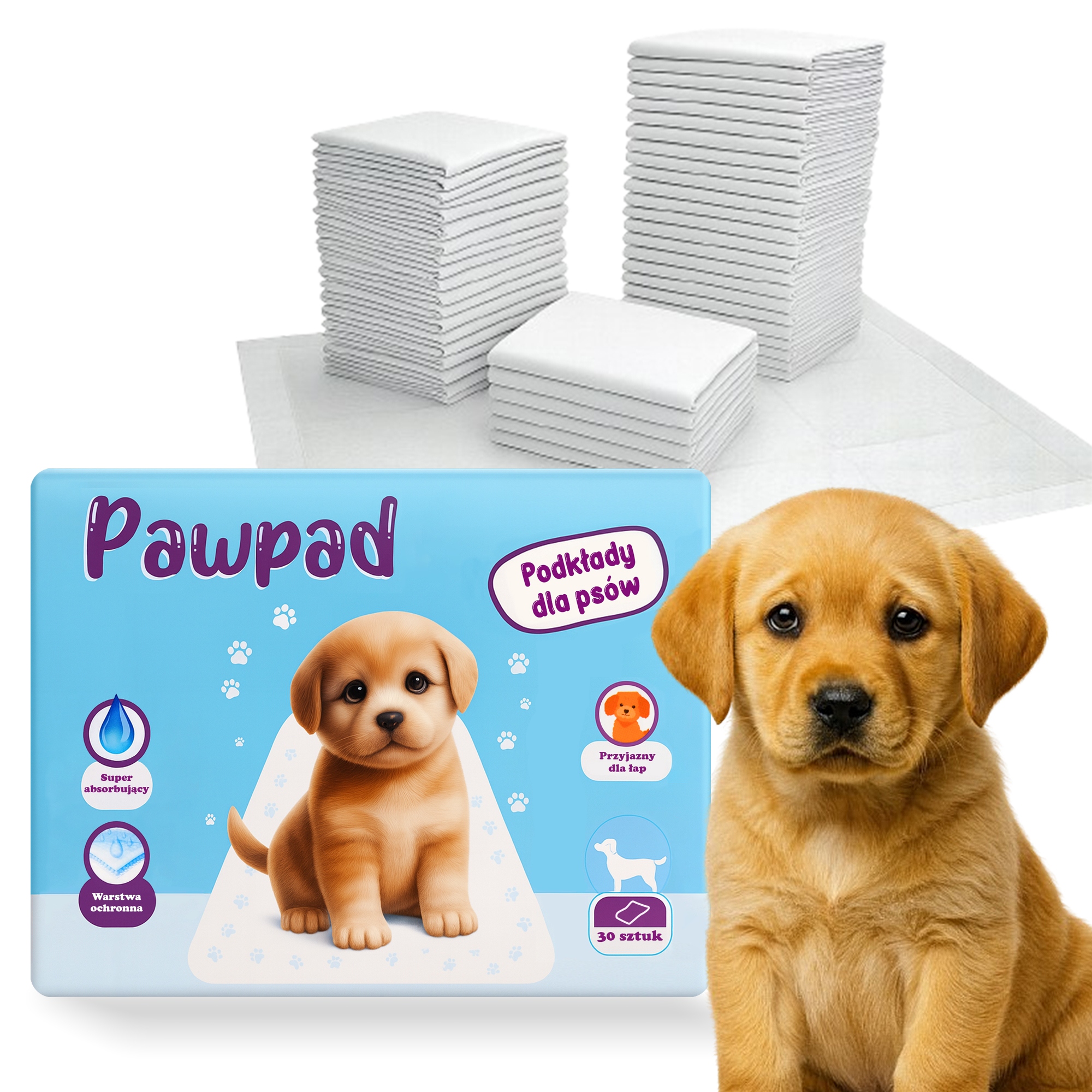 Tréninkové podložky pro psy 60x90 cm 100 ks superabsorpční hygienické podložky