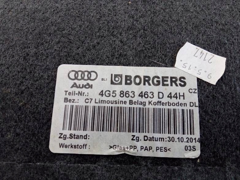 floor boot side left right KOMPLET sedan Audi A6 IV (2011-2018) C7
