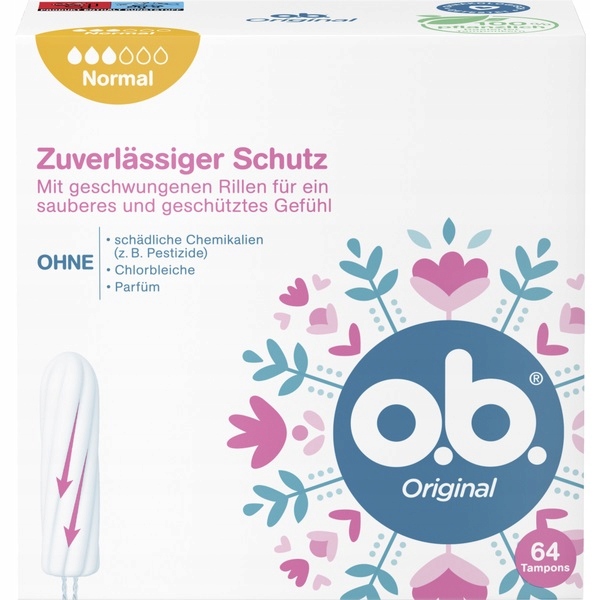 

Ob Original Tampony 64 szt Normal