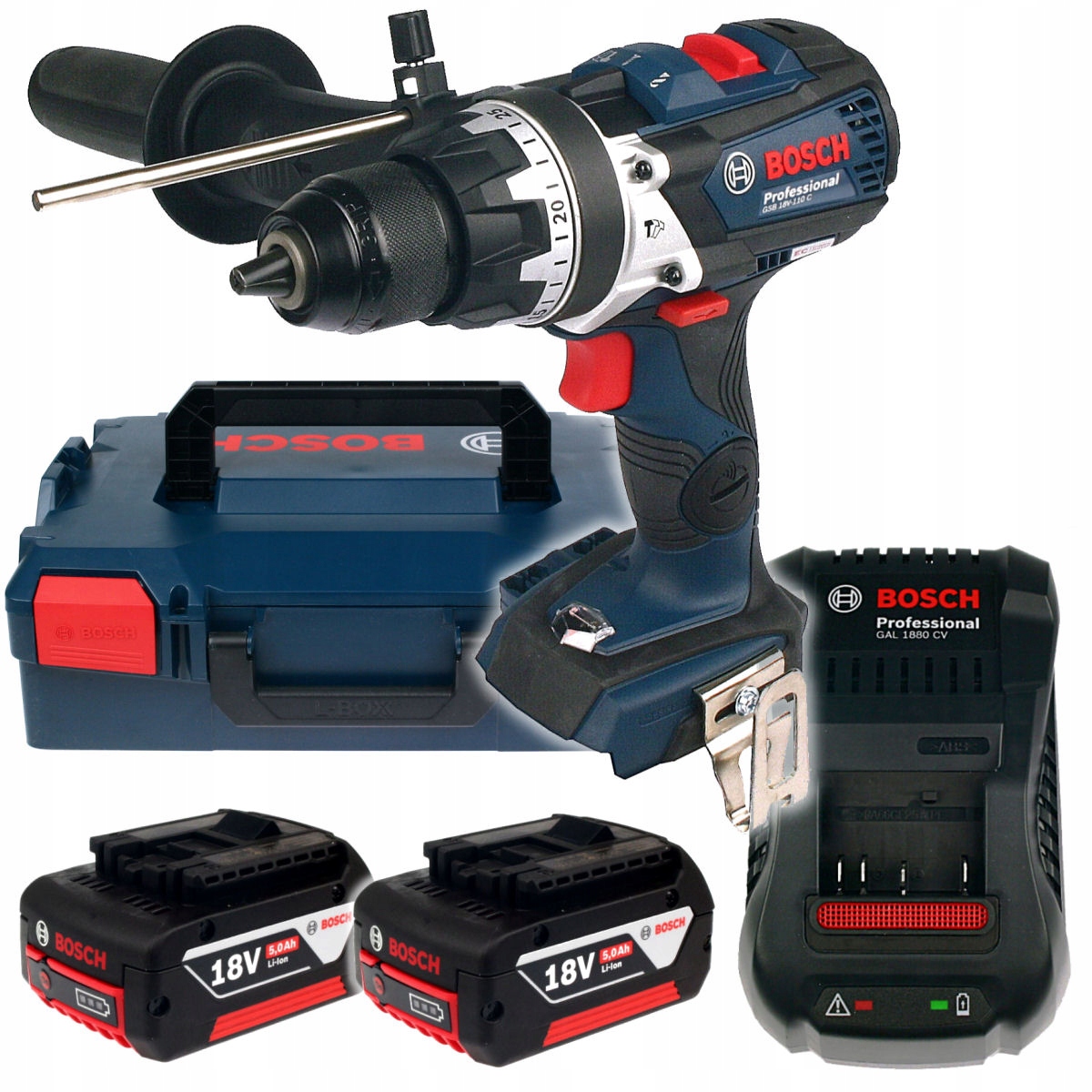 

Wkrętarka Gsb 18V-110 C Bosch 2x5,0Ah L-boxx