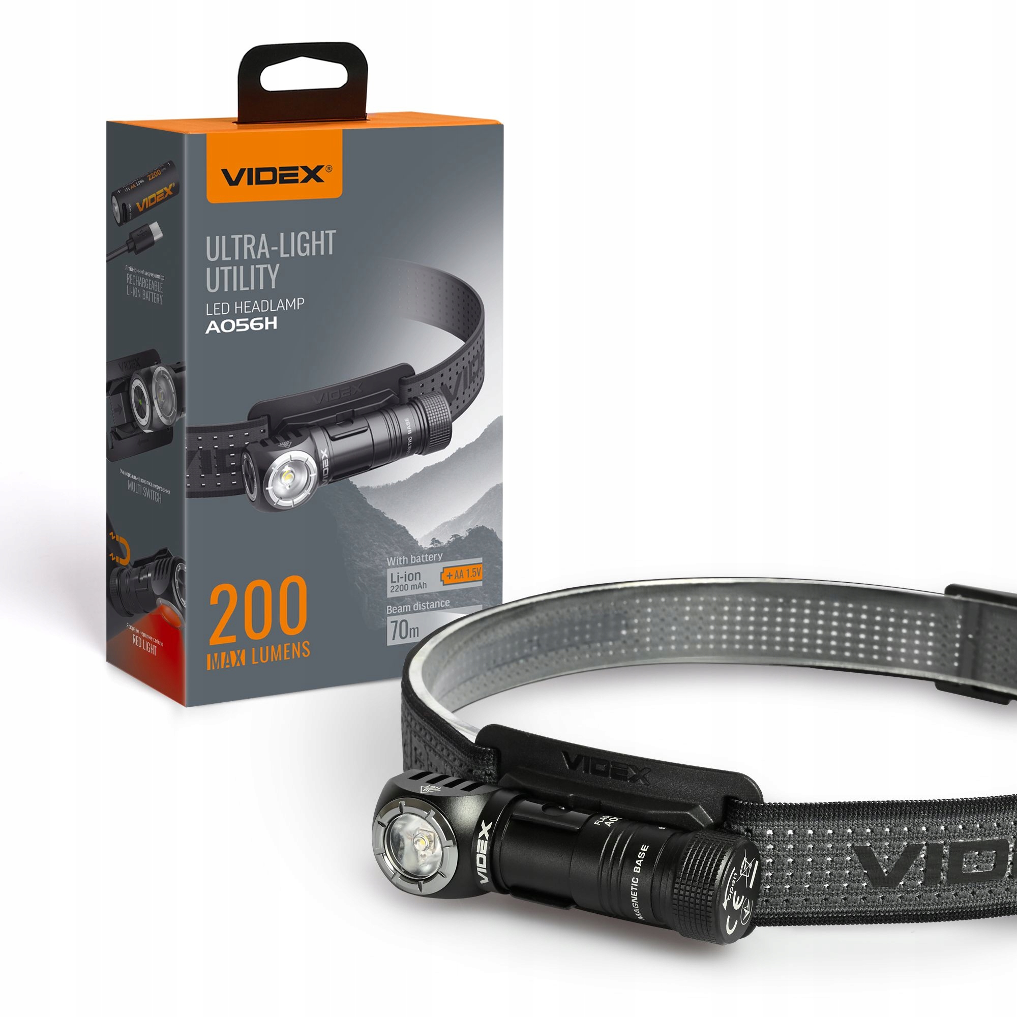 Led světlomet Videx VLF-A056H 200Lm 5000K