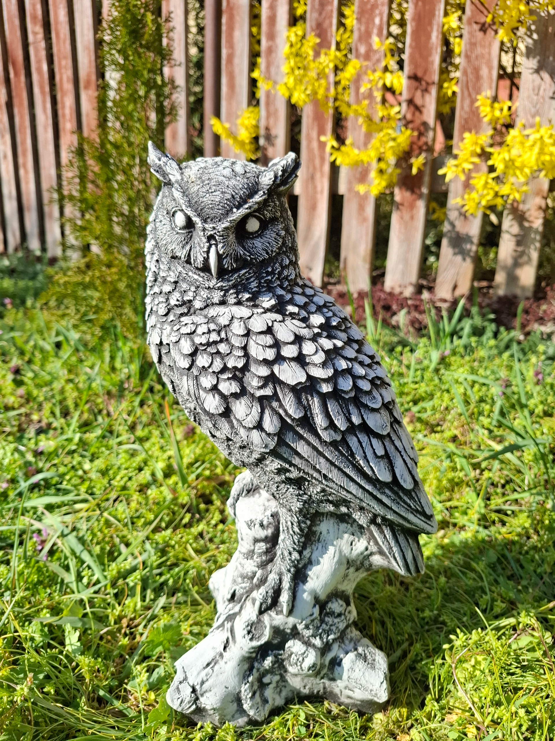 Betonová figurka Sova zahradní figurky betonová ozdoba zahrada