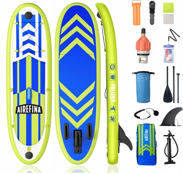 Sup deska Airefina 335x81x16 cm s upevněním kamery, vybavení do 159 kg