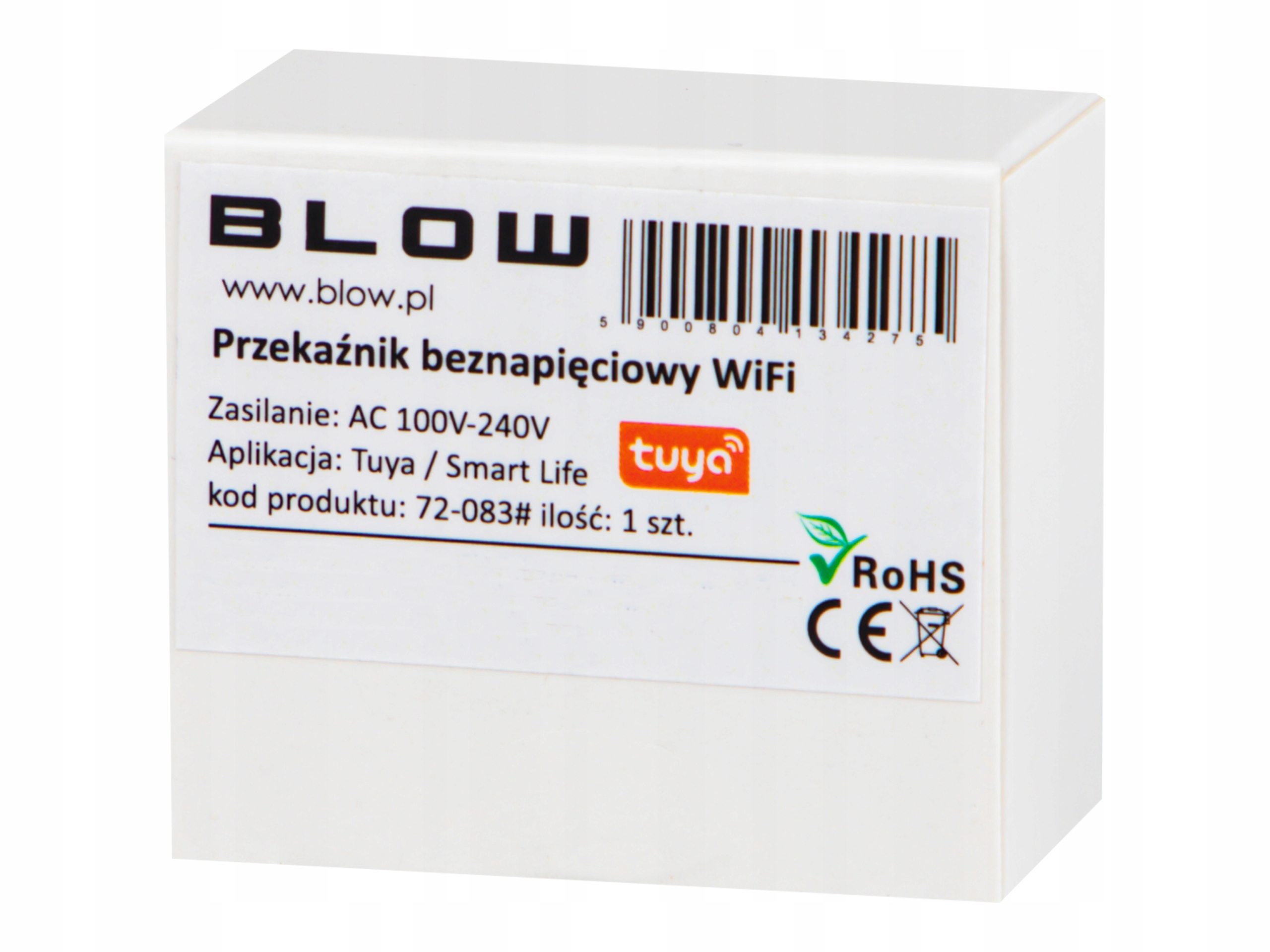 DOPUSZKOWY WŁĄCZNIK PRZEKAŹNIK STEROWNIK BEZNAPIĘCIOWY WIFI TUYA SMART RF Kod producenta 72-083#
