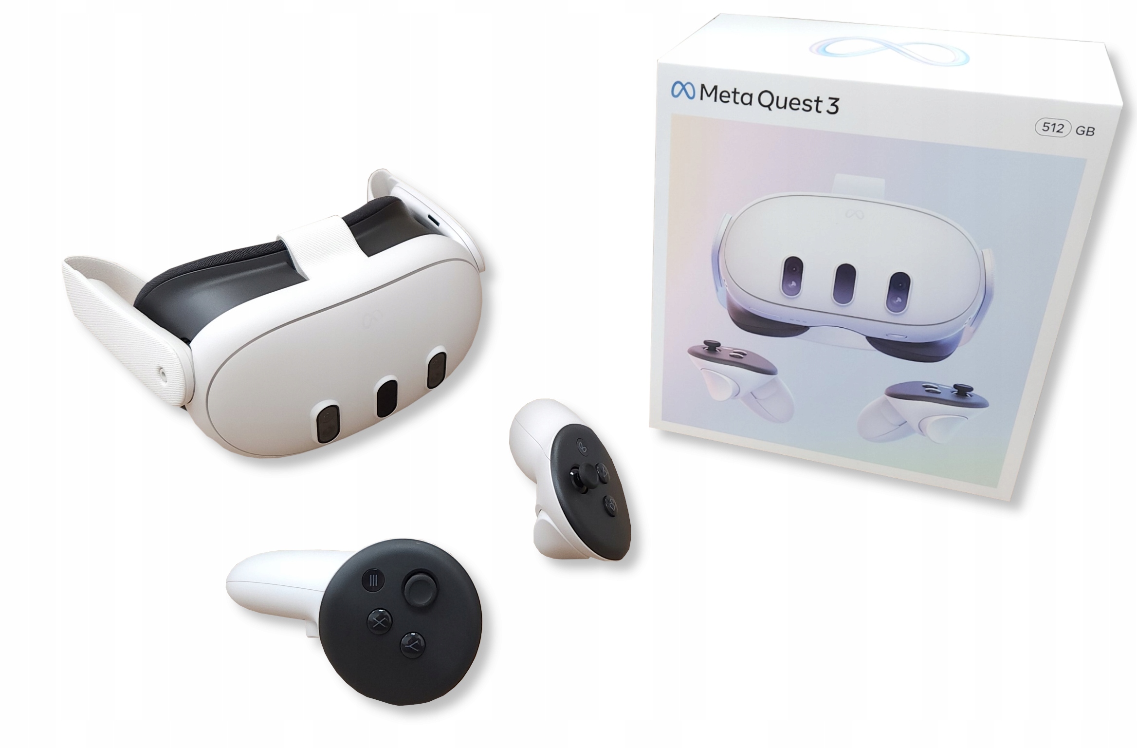 Brýle Vr Meta Quest 3 512GB verze Eu pady