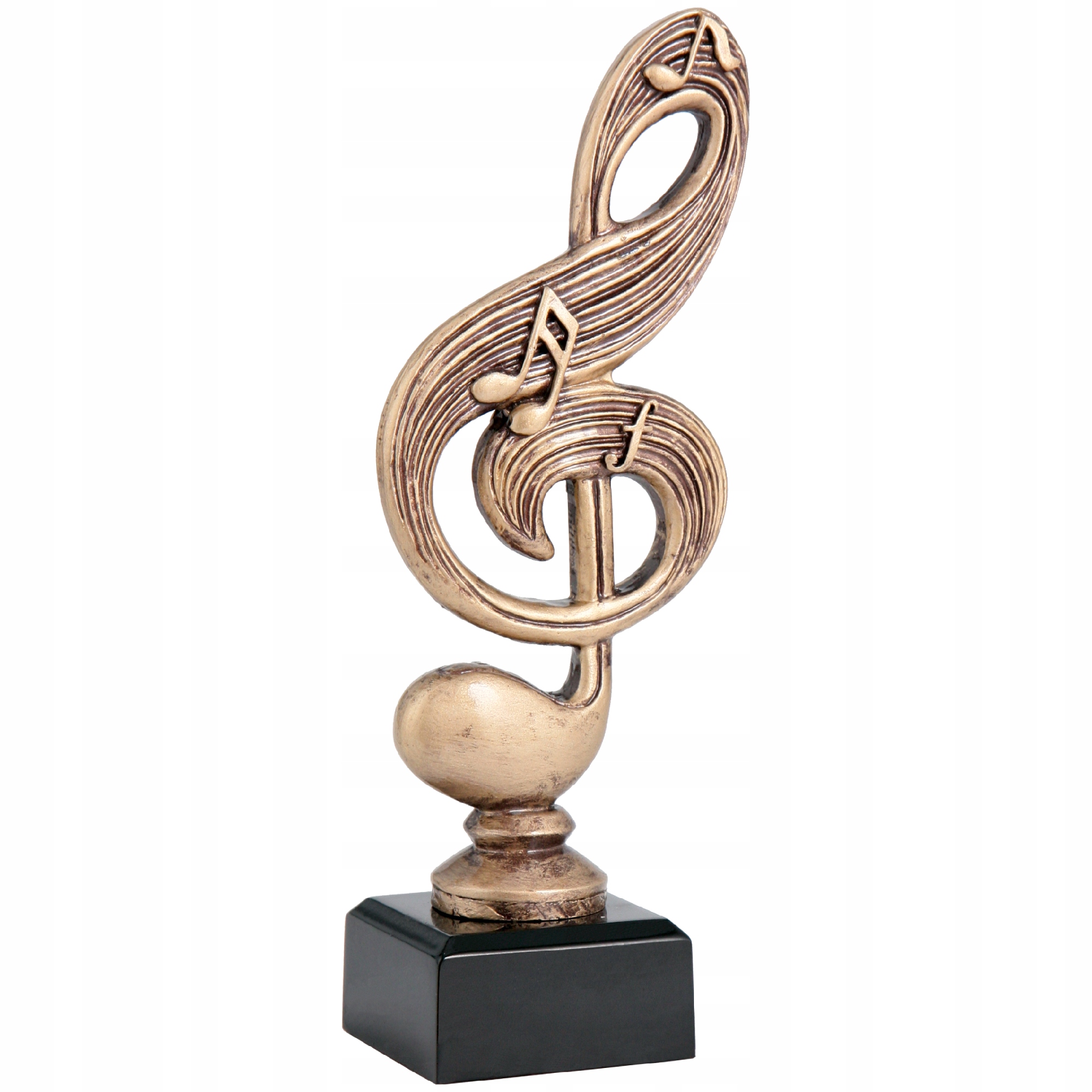 Figurka Muzyka Klucz Wiolinowy Nuta Statuetka Dla Zespołu RTY3859A/BR 27cm