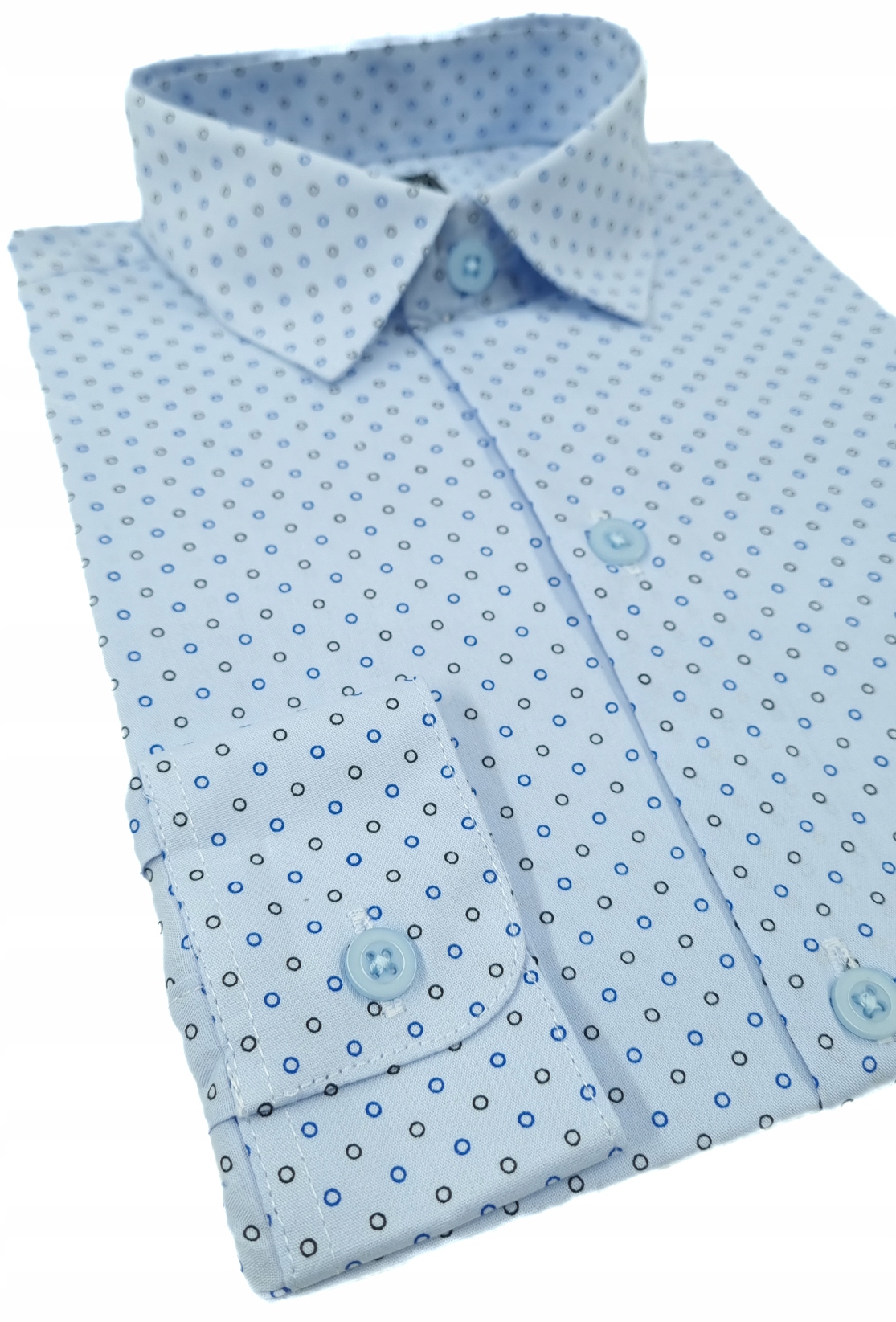 KOSZULA chłopięca wzór DŁUGI RĘKAW szkoła 128 Rękaw długi rękaw