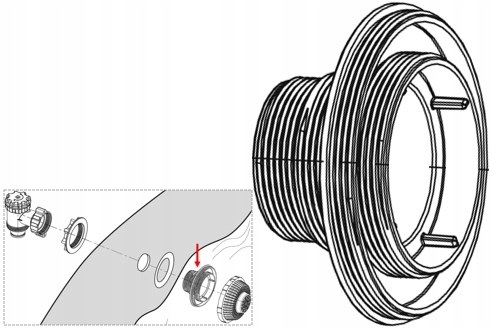 

Złącze gwintowane basenu do basenów Bestway