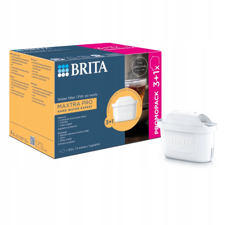 Wkład filtrujący wodę Brita Maxtra Pro Hard Water Expert 3+1 szt do dzbanka