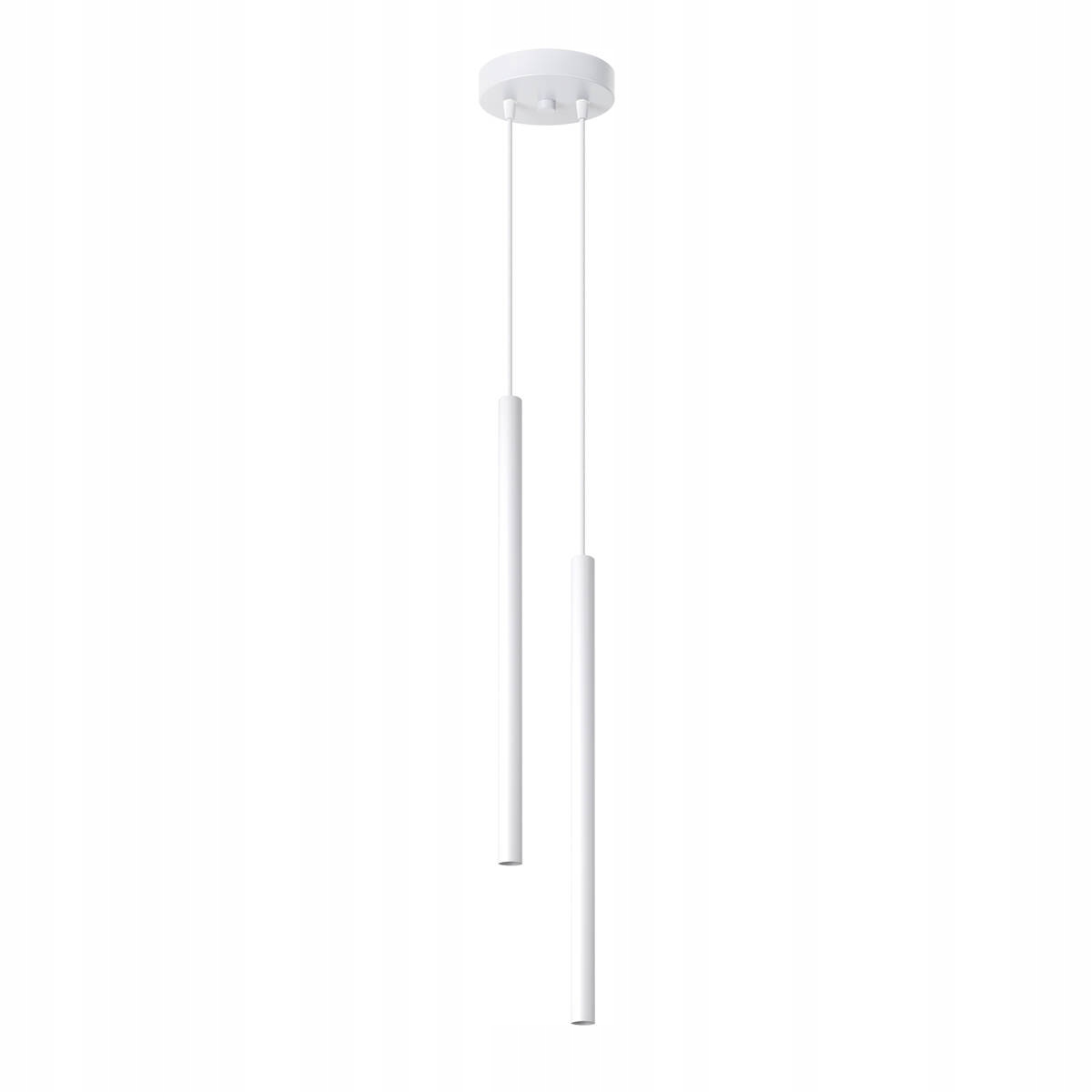 Sollux Závěsná lampa dvojitá bílá dvě tuby do ložnice obývacího pokoje nad stůl