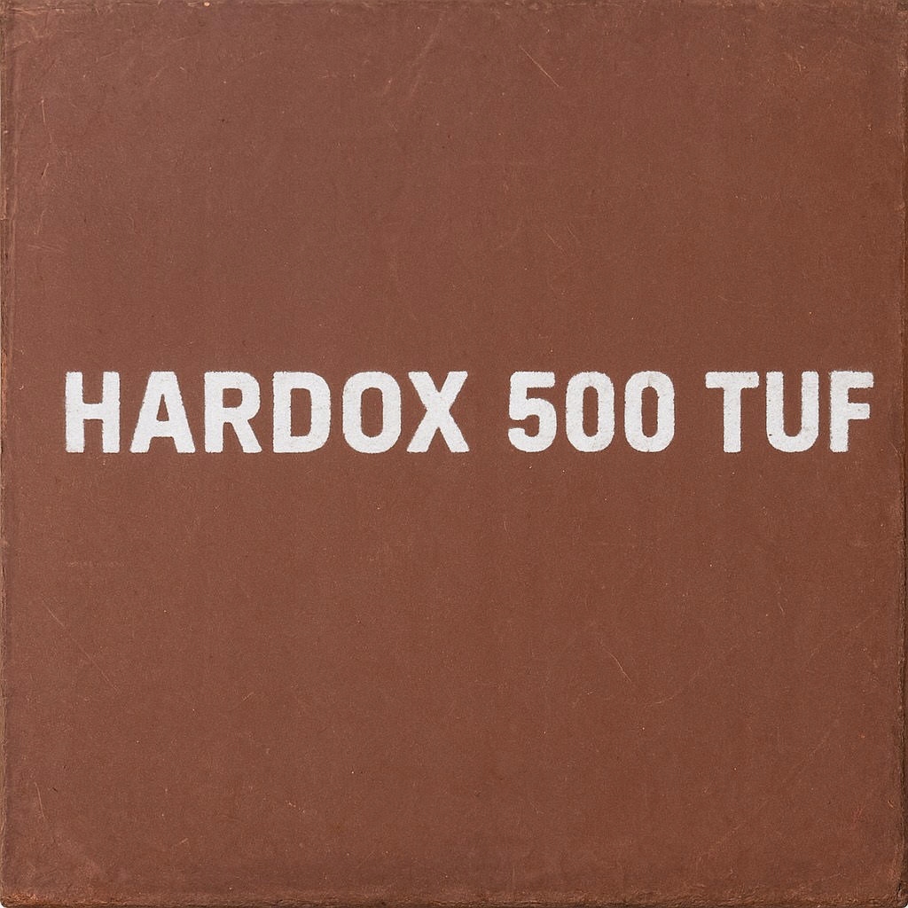 Ocelový plech Hardox 40X40 cm Formatka 10 mm