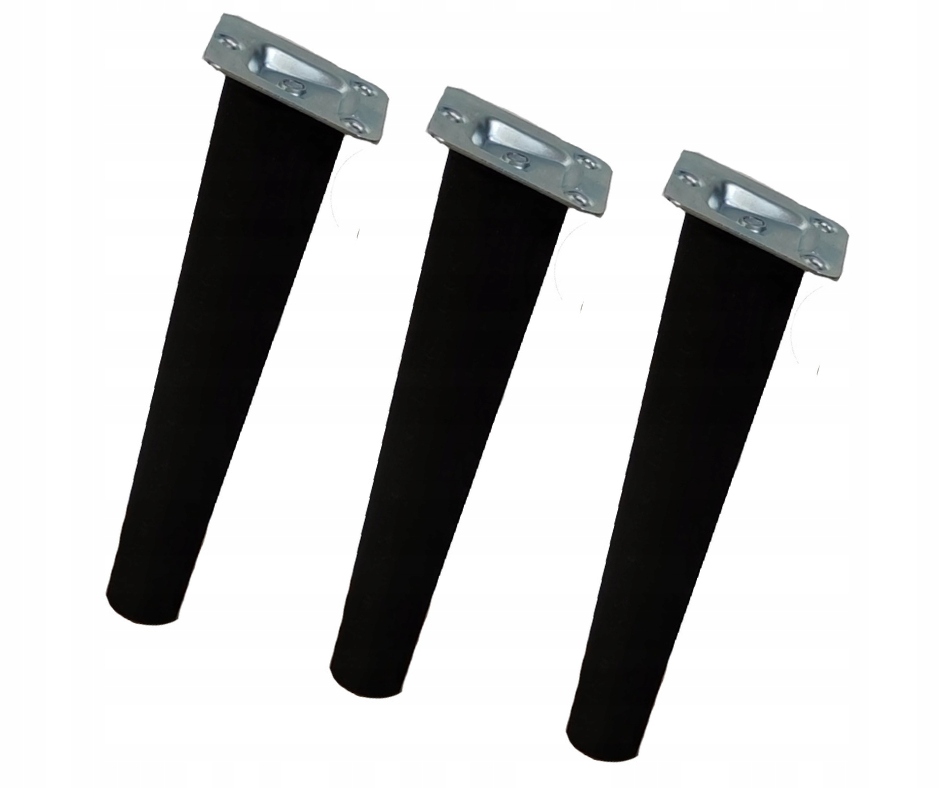 Kulatá dřevěná noha pro stůl o výšce 20 cm, 3 ks