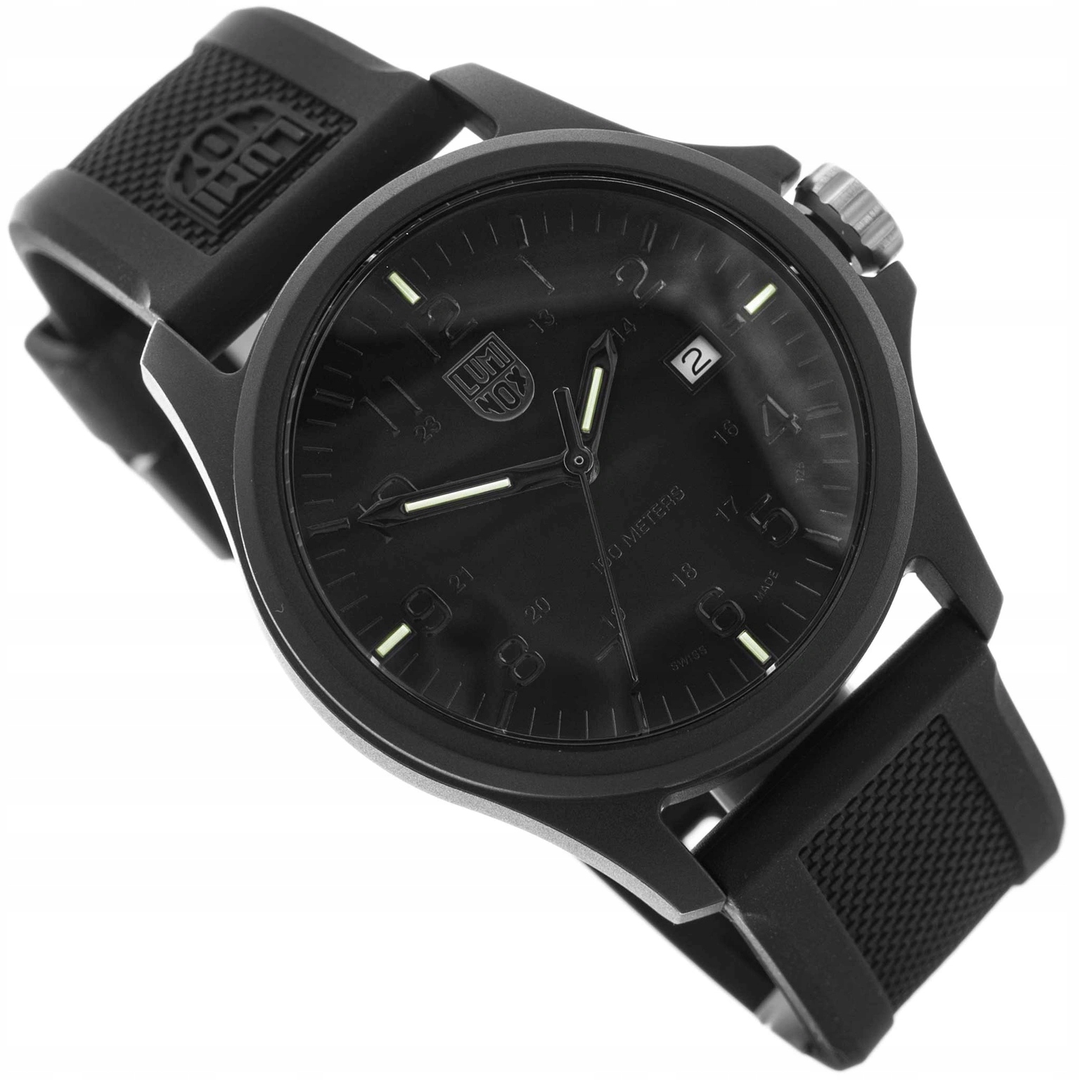 Pánské Hodinky Luminox X2.2402 G-patagonia Černé Na Řemínku 100 M Datumovka